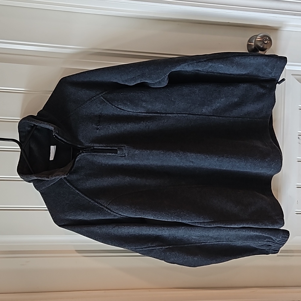 Columbia Quarter Zip Fleece Gray Women's Large
